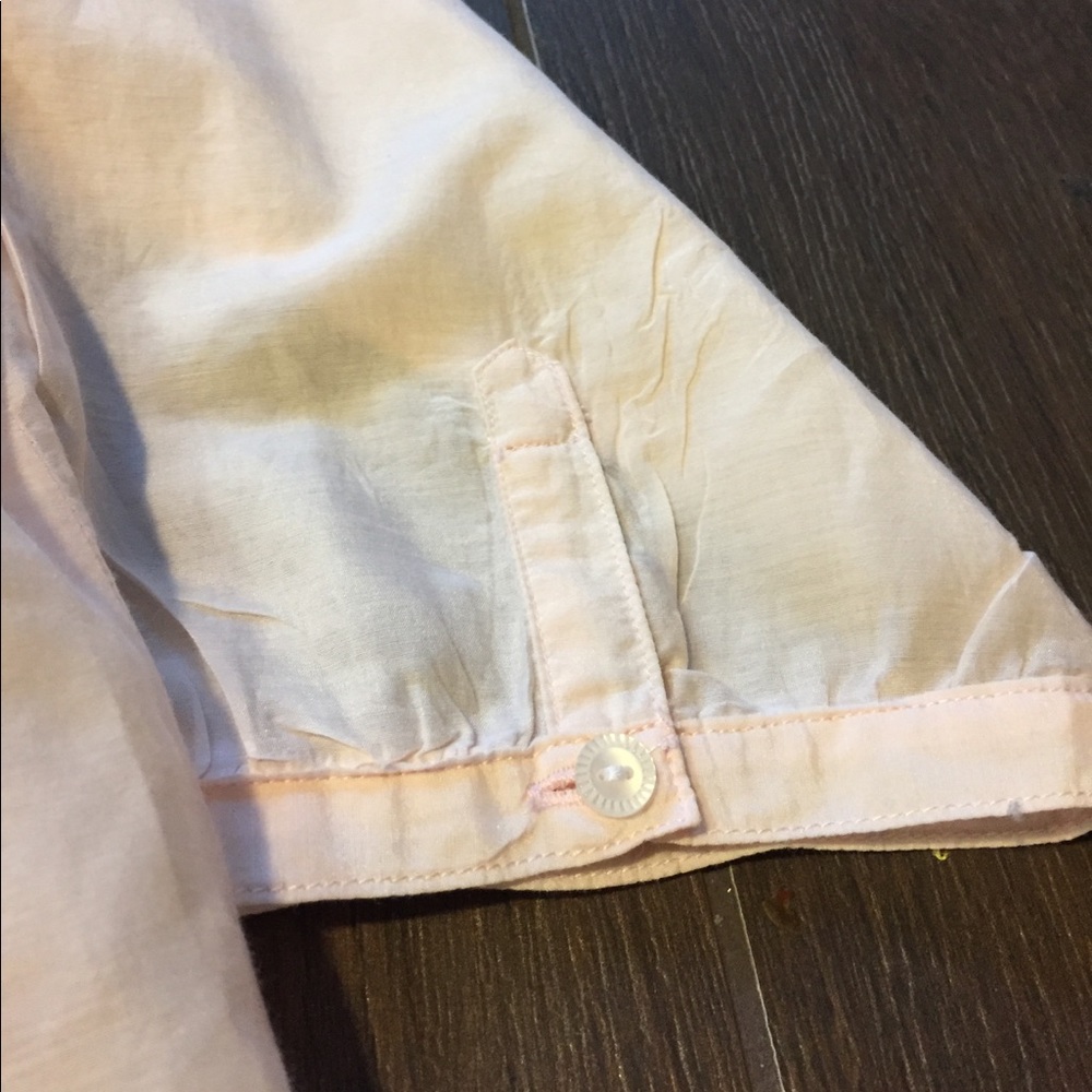 Merona Pale Pink Cotton/Silk Blouse - Picture 4 of 6